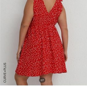 SHEIN plus plunging neck swing dress - Never worn